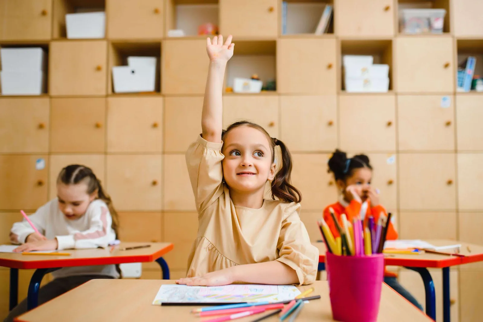 classe à effectif réduit dans une école primaire à Marrakech